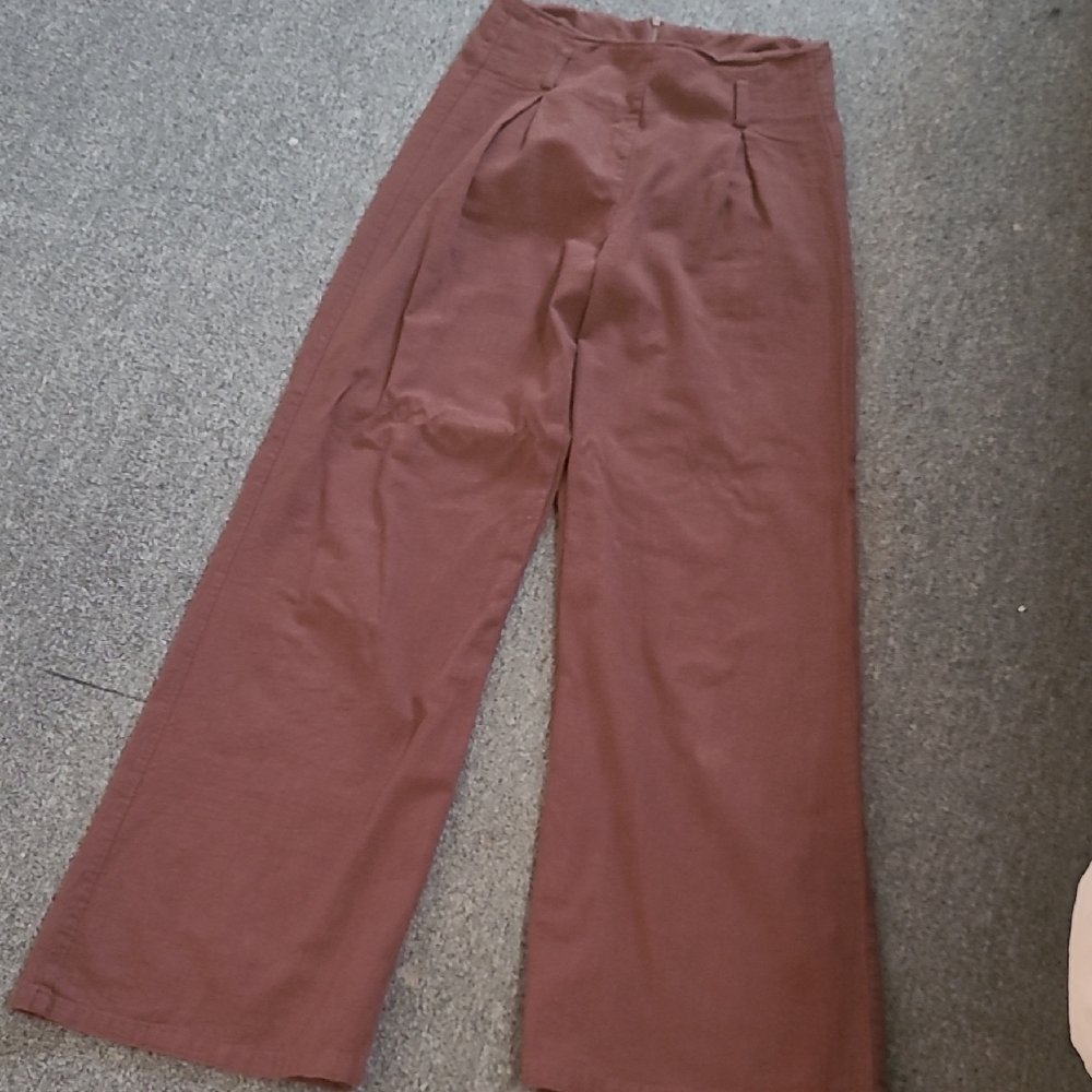 Cider Brown Wide Leg Pants